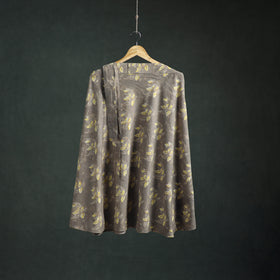 Bagru Hand Block Print Natural Dyed Cotton Wrap Around Skirt 03