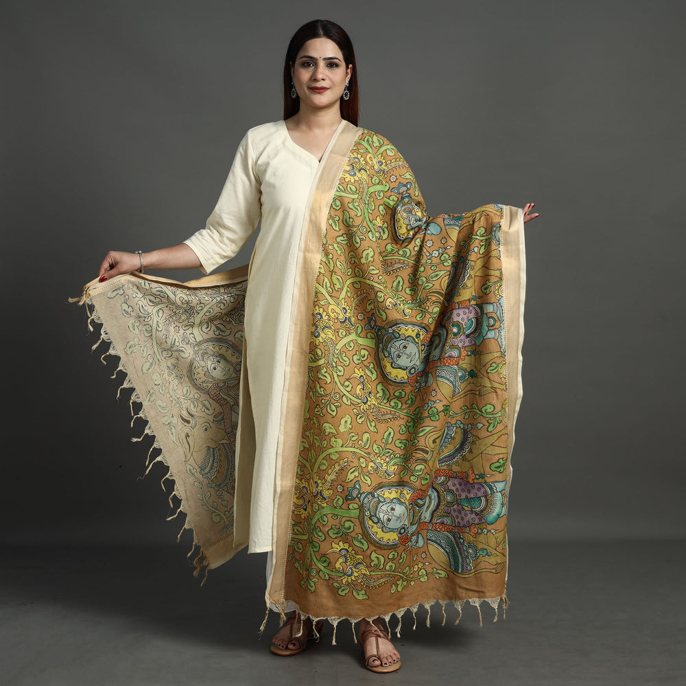 Kalamkari Handpainted Dupatta