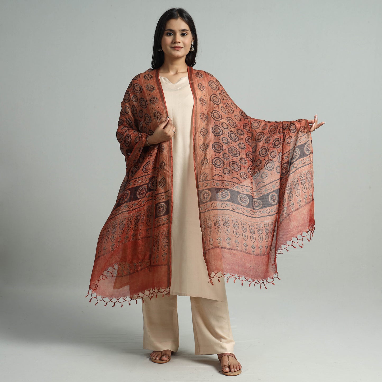 Ajrakh Dupatta