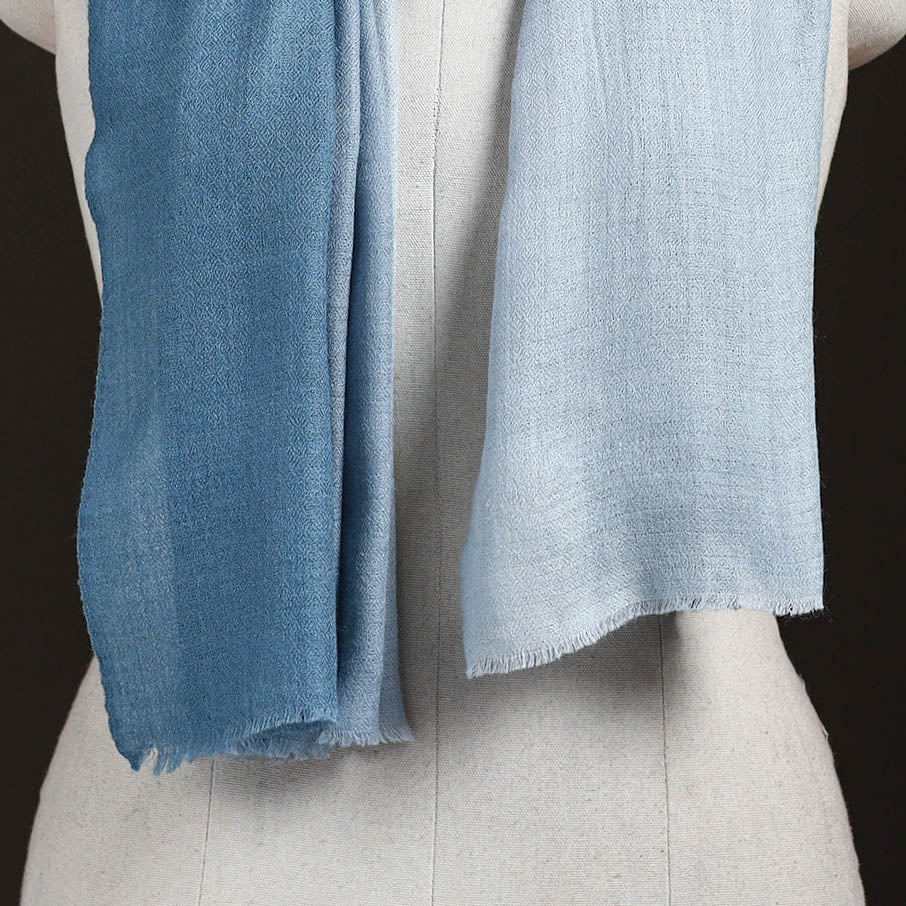 Two Shaded Diamond Weave Fine Wool Stole for Women 79