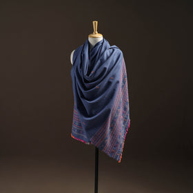 Kutch Bhujodi Handwoven Merino Wool Dhabla Shawl 27