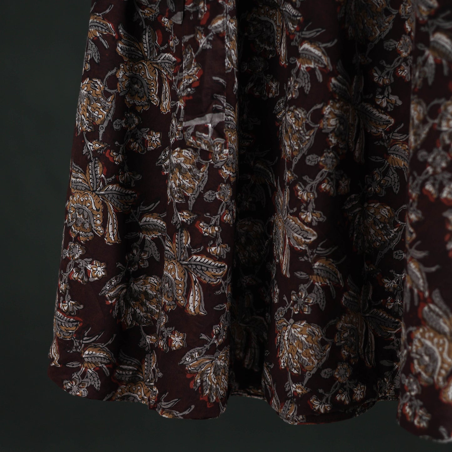 Bagru Hand Block Print Cotton Wrap Around Skirt 01