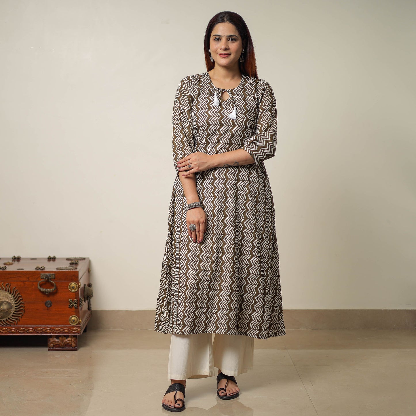 sanganeri printed kurta