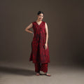 Hand Batik Print Cotton Straight Kurta with Palazzo Set for women 15