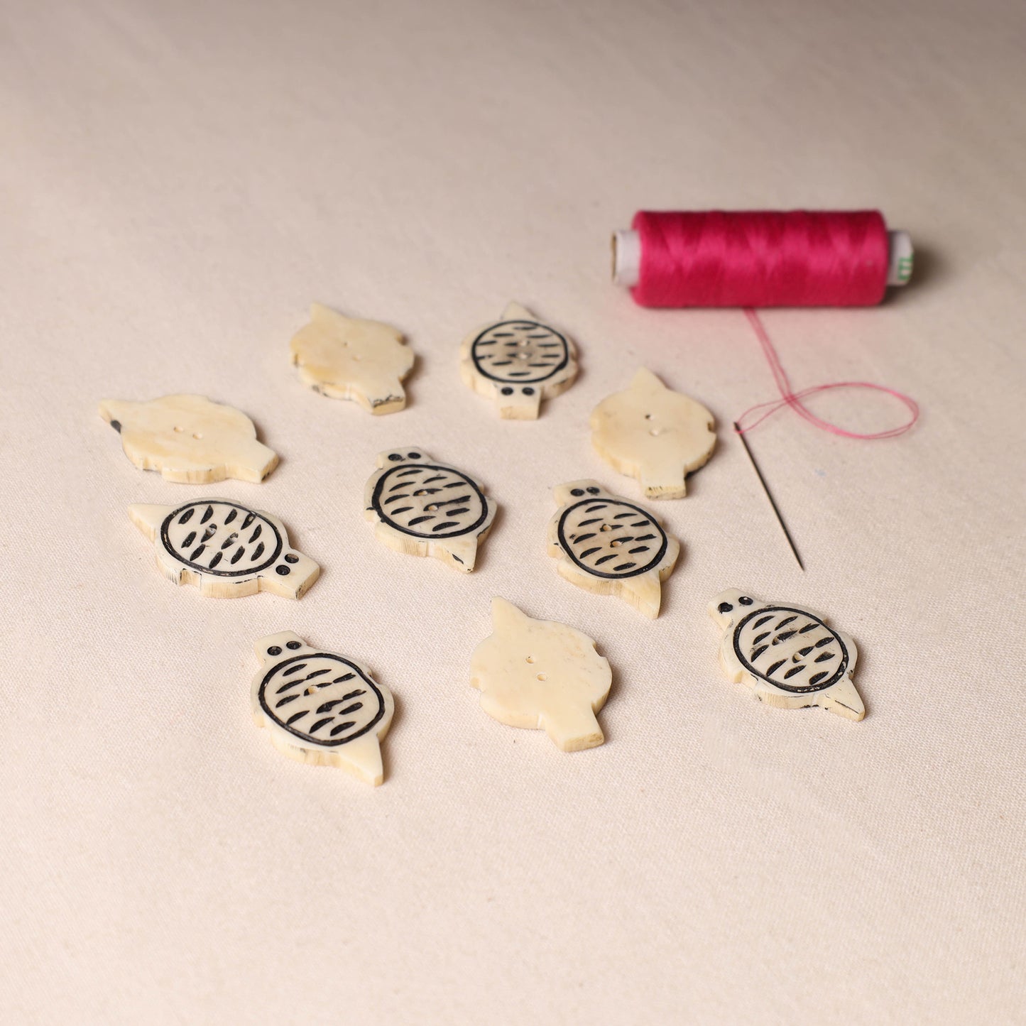 4cm Handmade Sambhal Clothing Button (Set of 10) 