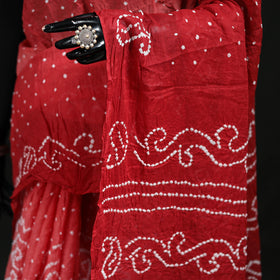 Kutch Bandhani Tie-Dye Cotton Saree 11