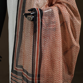 Bagru Hand Block Print Natural Dyed Kota Doria Cotton Dupatta 05