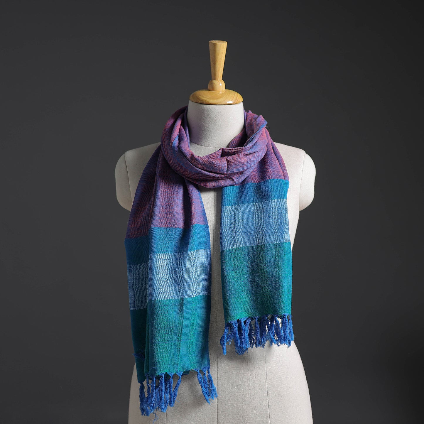 Kumaun Handwoven Pure Merino Wool Stole 154