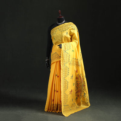 Hand Embroidered Silk Saree 57