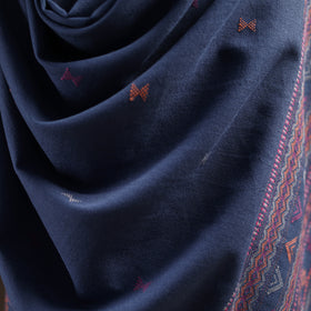 Kutch Bhujodi Handwoven Merino Wool Dhabla Shawl 27