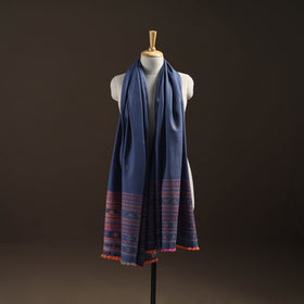 Kutch Bhujodi Handwoven Merino Wool Dhabla Shawl 27
