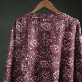 Bagru Hand Block Print Natural Dyed Cotton Wrap Around Skirt 04