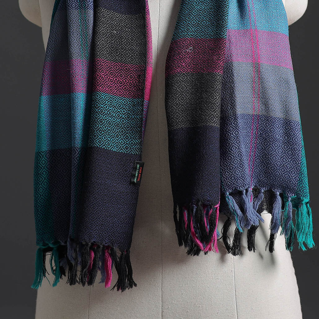 Kumaun Handwoven Pure Merino Wool Stole 157