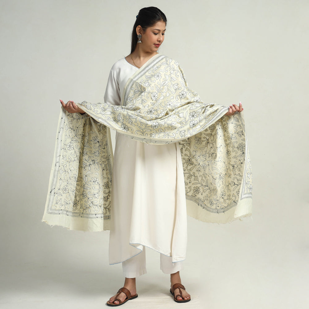 Kantha Embroidery Dupatta