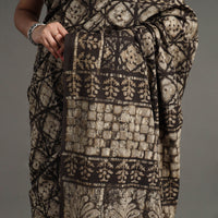 block printed saree