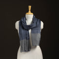 Plain Diamond Weave Fine Wool Zari Border Stole for Women 82