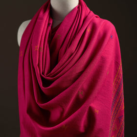Kutch Bhujodi Handwoven Merino Wool Dhabla Shawl 28