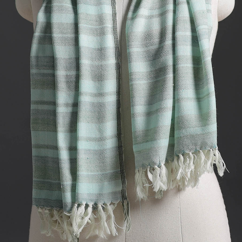 Kumaun Handwoven Pure Merino Wool Stole 158