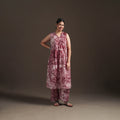 Hand Batik Print Cotton Straight Kurta with Palazzo Set for women 14