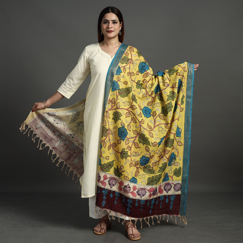 Kalamkari Handpainted Dupatta