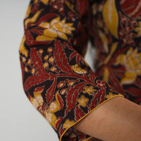Buy Kalamkari Printed Cotton Long Kurta For Women