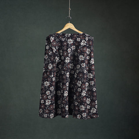 Bagru Hand Block Print Natural Dyed Cotton Wrap Around Skirt 06