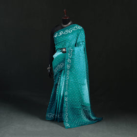 Kutch Bandhani Tie-Dye Cotton Saree 13