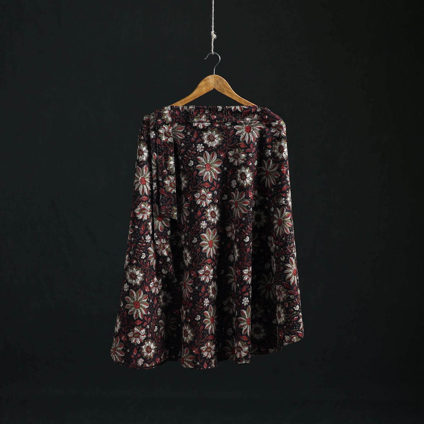 Bagru Hand Block Print Cotton Wrap Around Skirt 05