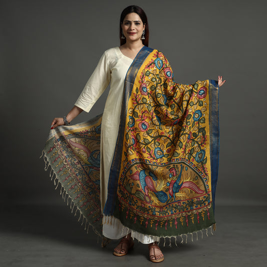 Kalamkari Handpainted Dupatta