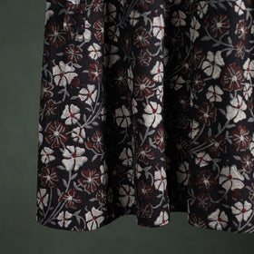 Bagru Hand Block Print Natural Dyed Cotton Wrap Around Skirt 06