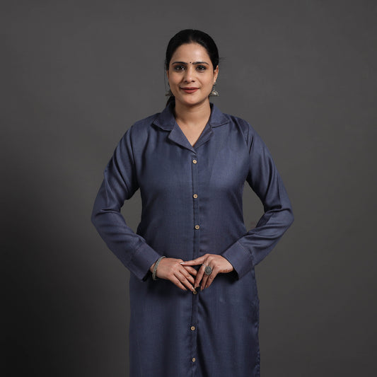 Azrin Plain Merino Woolen Kurta