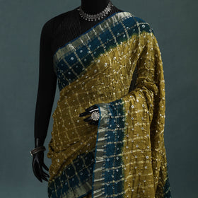 Kutch Tie-Dye Bandhani Cotton Saree with Blouse Piece 01
