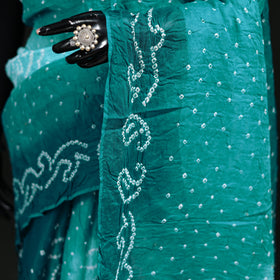 Kutch Bandhani Tie-Dye Cotton Saree 13