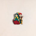 Radha Krishna Couple Handpainted Fridge Magnet 40