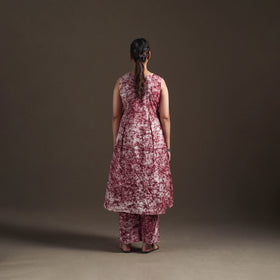 Hand Batik Print Cotton Straight Kurta with Palazzo Set for women 14