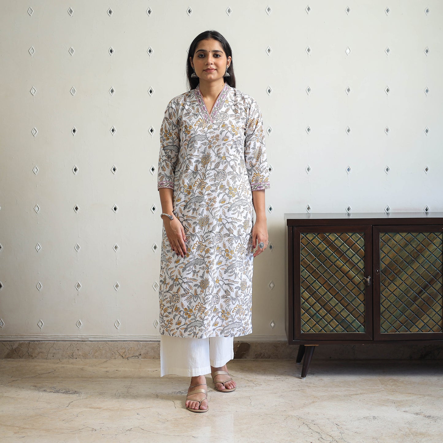 Sanganeri print Kurta