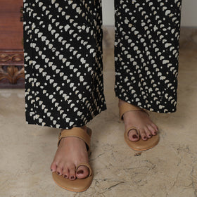 Black - Hand Batik Printed Cotton Kurta with Palazzo & Dupatta Set 14