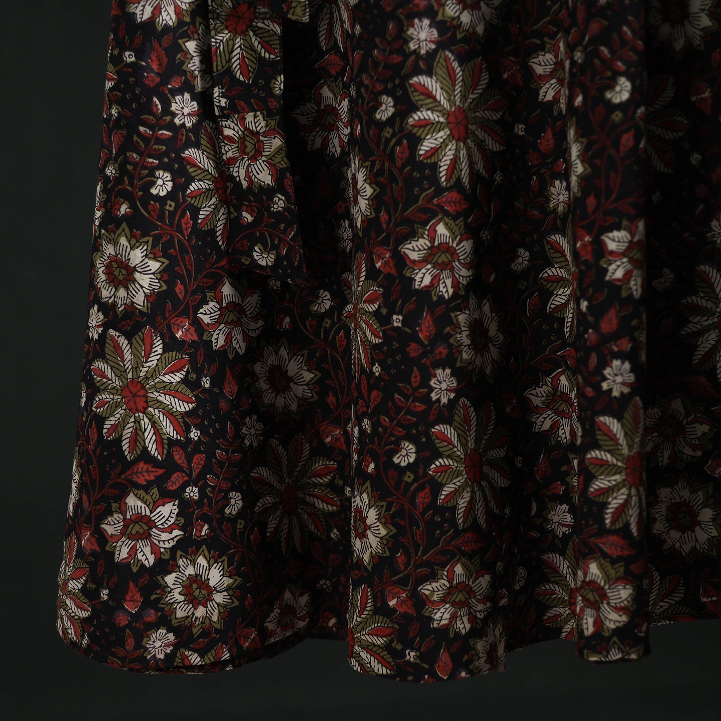 Bagru Hand Block Print Cotton Wrap Around Skirt 05