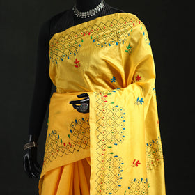 Hand Embroidered Silk Saree 59