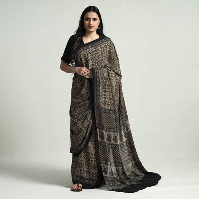 ajrakh saree