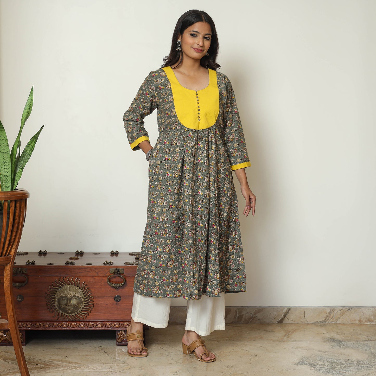 kalamkari printed kurta