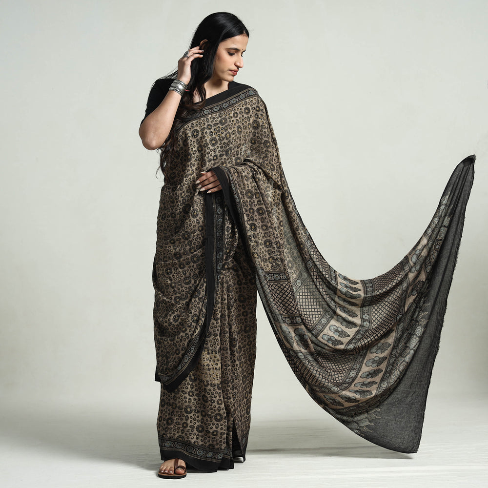 ajrakh saree