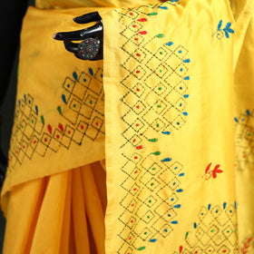 Hand Embroidered Silk Saree 59
