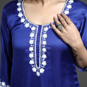 embroidery silk kurta