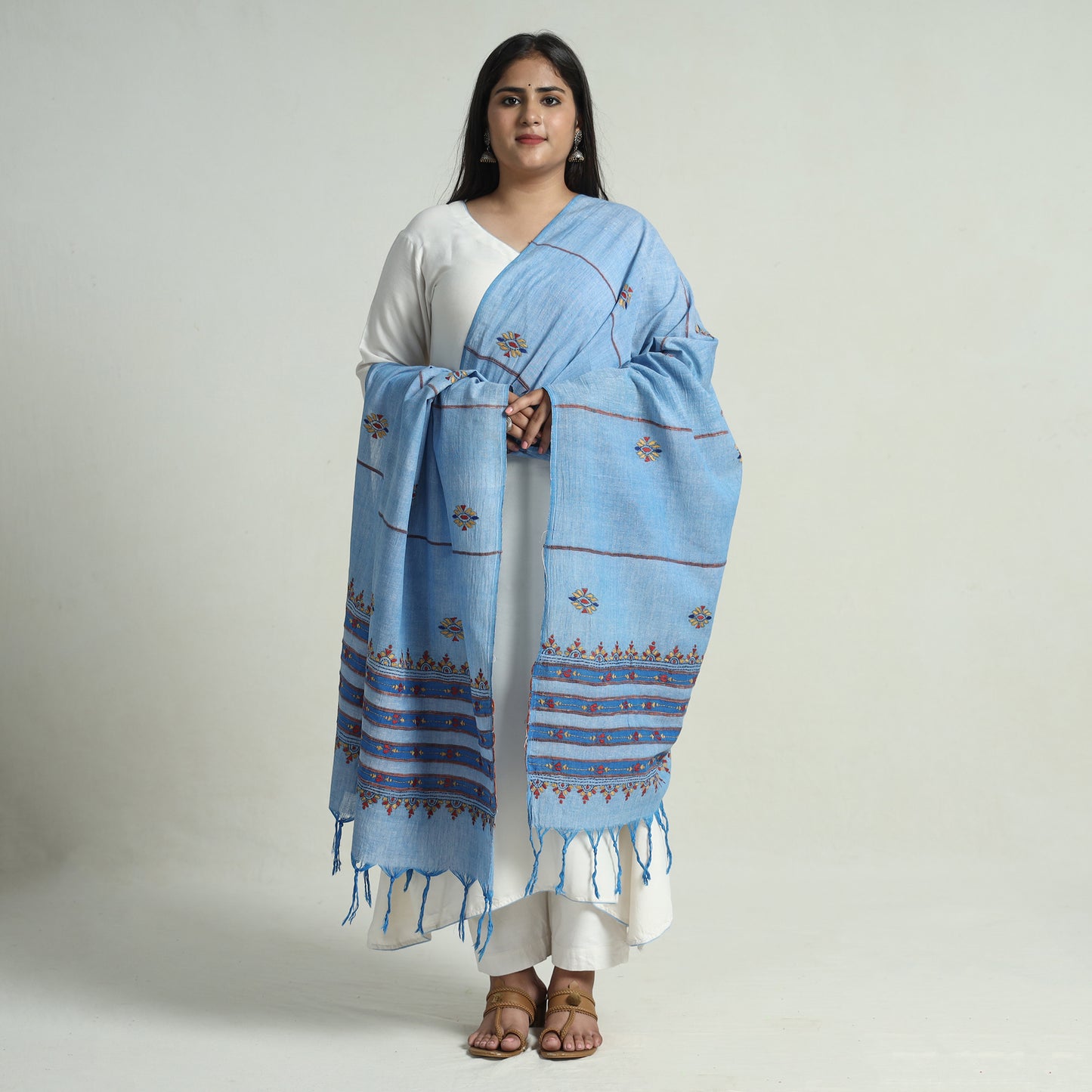 Kantha Embroidery Dupatta