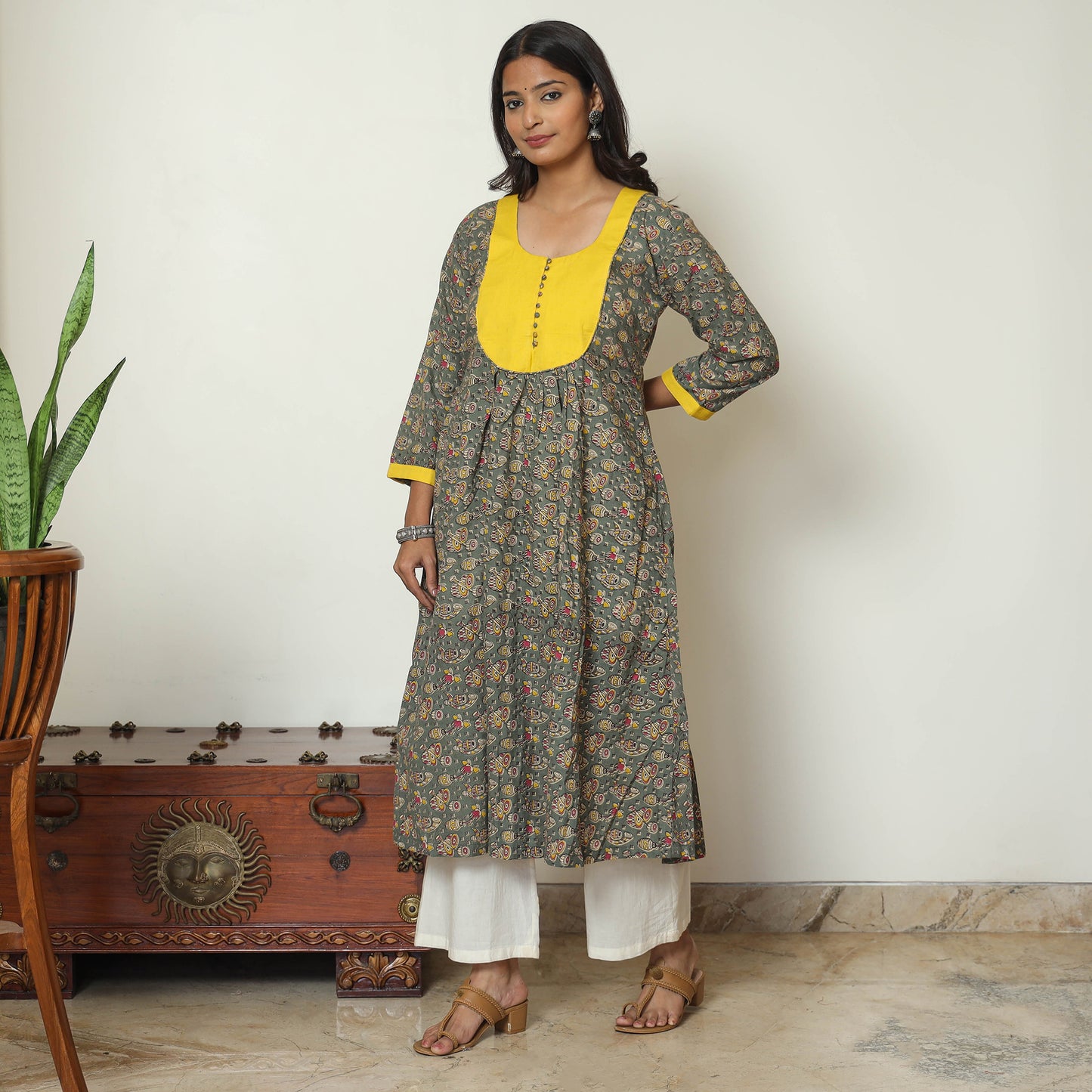 kalamkari printed kurta