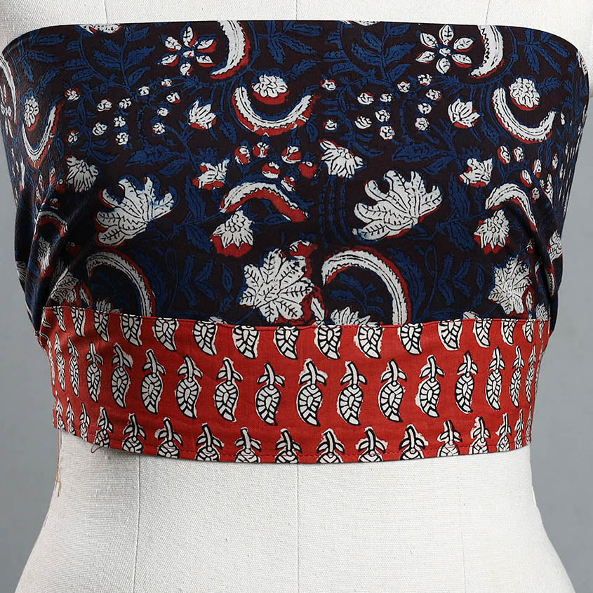 Block Printed Cotton Bagru Blouse Piece 25