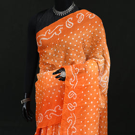 Kutch Bandhani Tie-Dye Cotton Saree 14