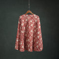 Bagru Hand Block Print Natural Dyed Cotton Wrap Around Skirt 08