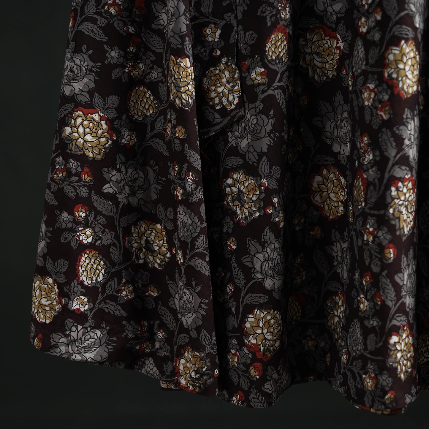 Bagru Hand Block Print Cotton Wrap Around Skirt 06